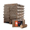 Holzbriketts Nestro XL Red – rund ohne Loch (Palette 960 kg)
