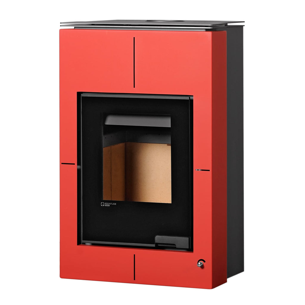 Aquaflam Vario Saporo Kaminofen Rot