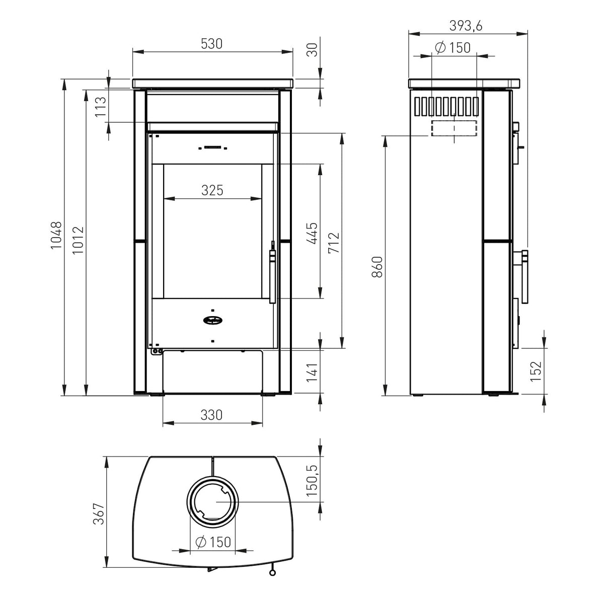 Fireplace Elite Budapest Kaminofen Sandstein