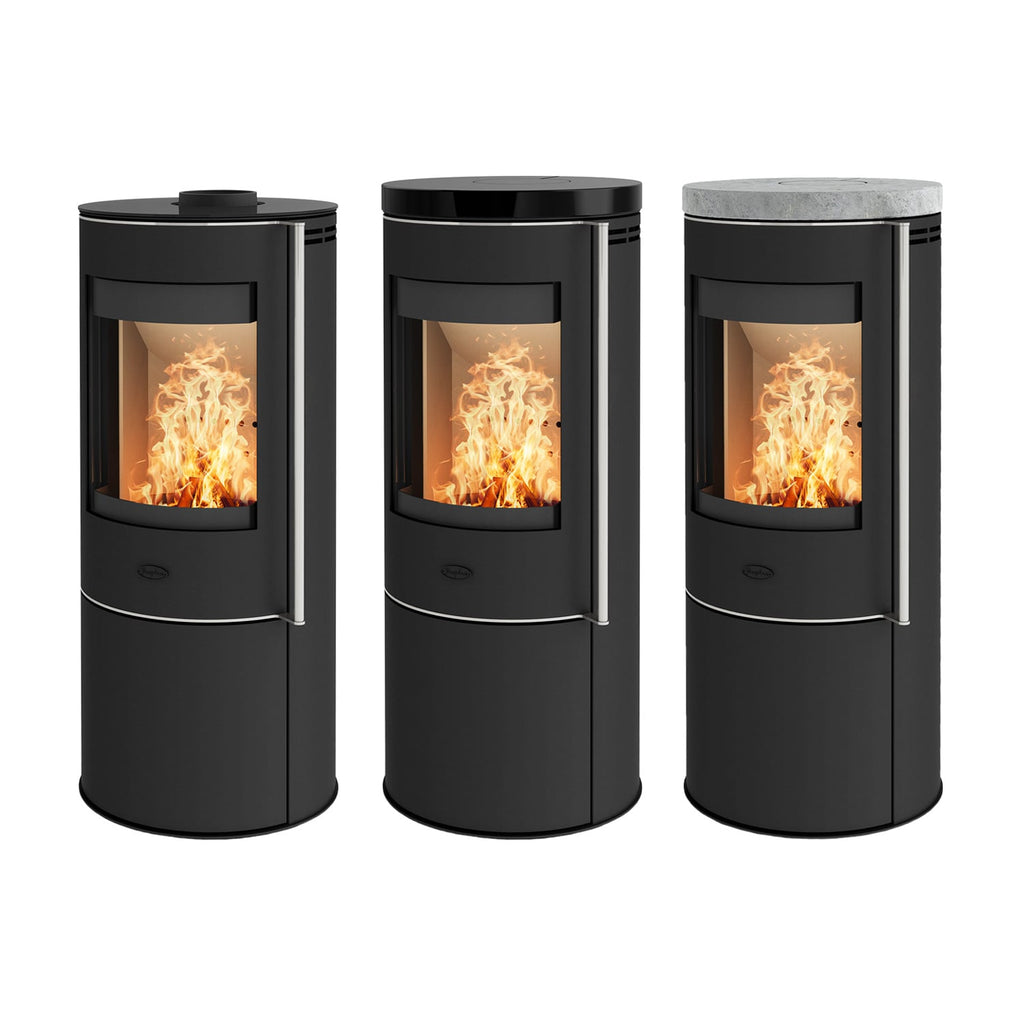 Fireplace Elite Toronto Kaminofen Stahl Schwarz mit Abdeckplatte Speckstein