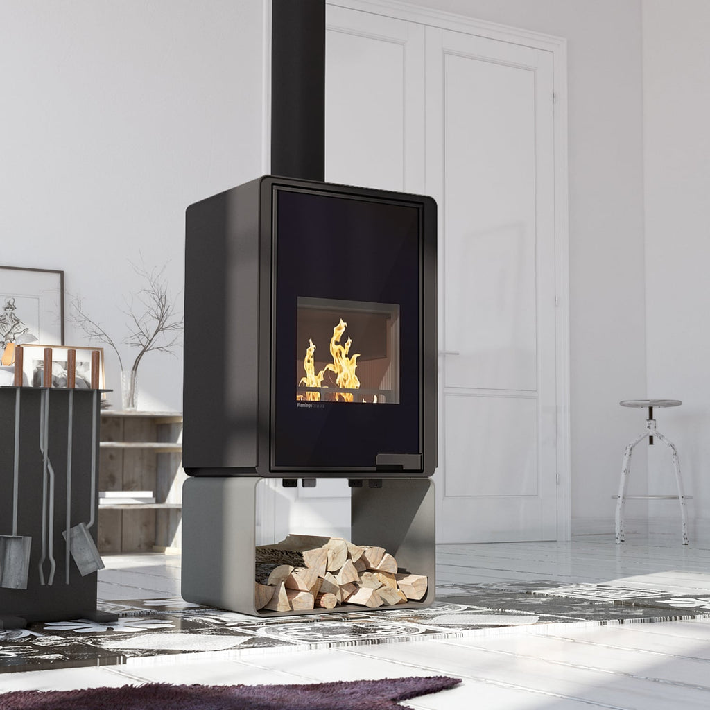 HS Flamingo Deluxe Pentai Kaminofen Grau