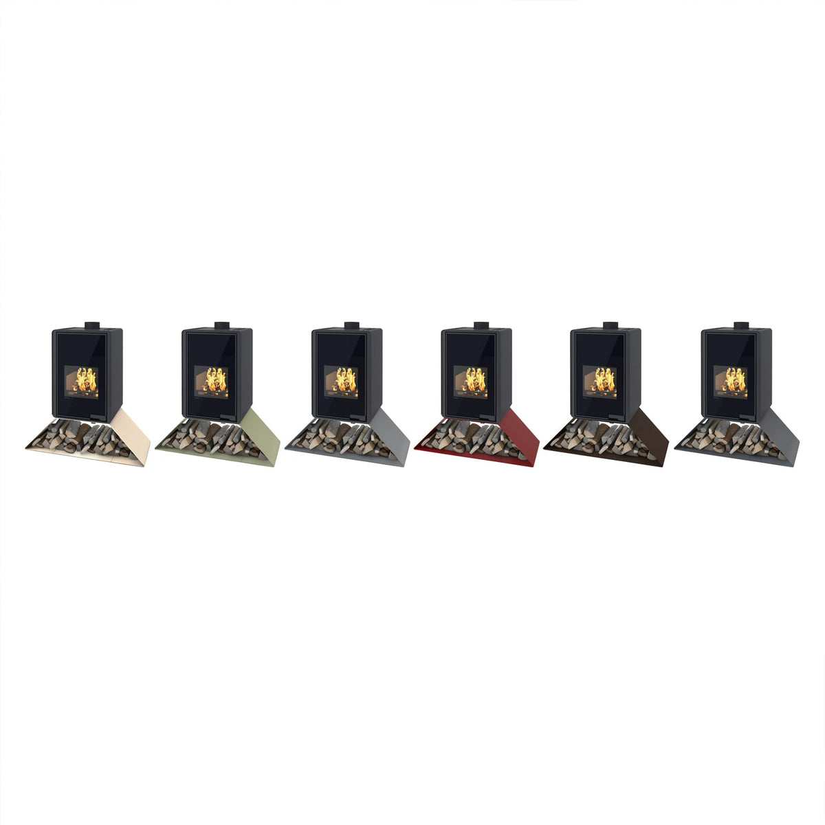 HS Flamingo Deluxe Senai Kaminofen Olive