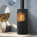 Lotus Prestige Basic Kaminofen Schwarz, Rauchabgang oben